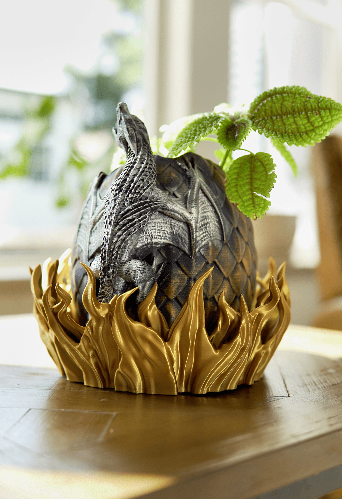 Dragon Egg Planter + Flame Catch Tray - 3D model by CraftyKid3D on Dragon Egg Planter + Flame Catch Tray - 3D model by CraftyKid3D on